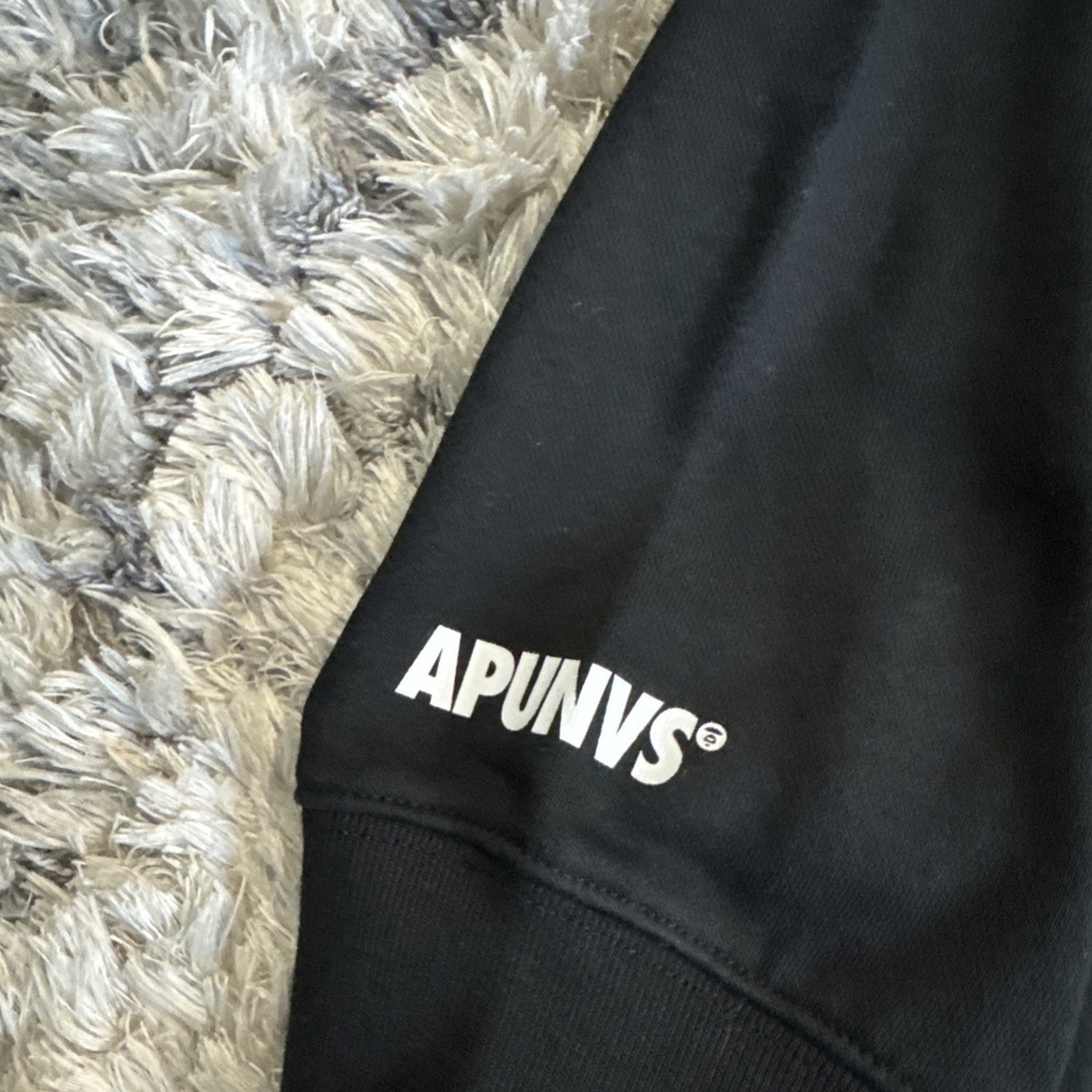 RARE BNWT Bape AAPE X Spalding 10TH Anniversary Moon Face Black Crewneck XL HTF - Picture 4 of 16